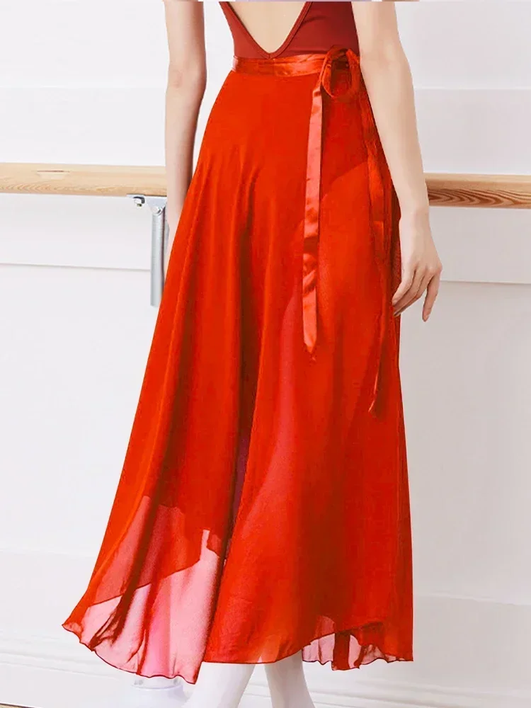 الكبار الشيفون الباليه الرقص توتو تنورة النساء الفتيات الجمباز تنّورة ملفوفة التدريب الباليه التنانير юarka الباليه الرقص Faldas