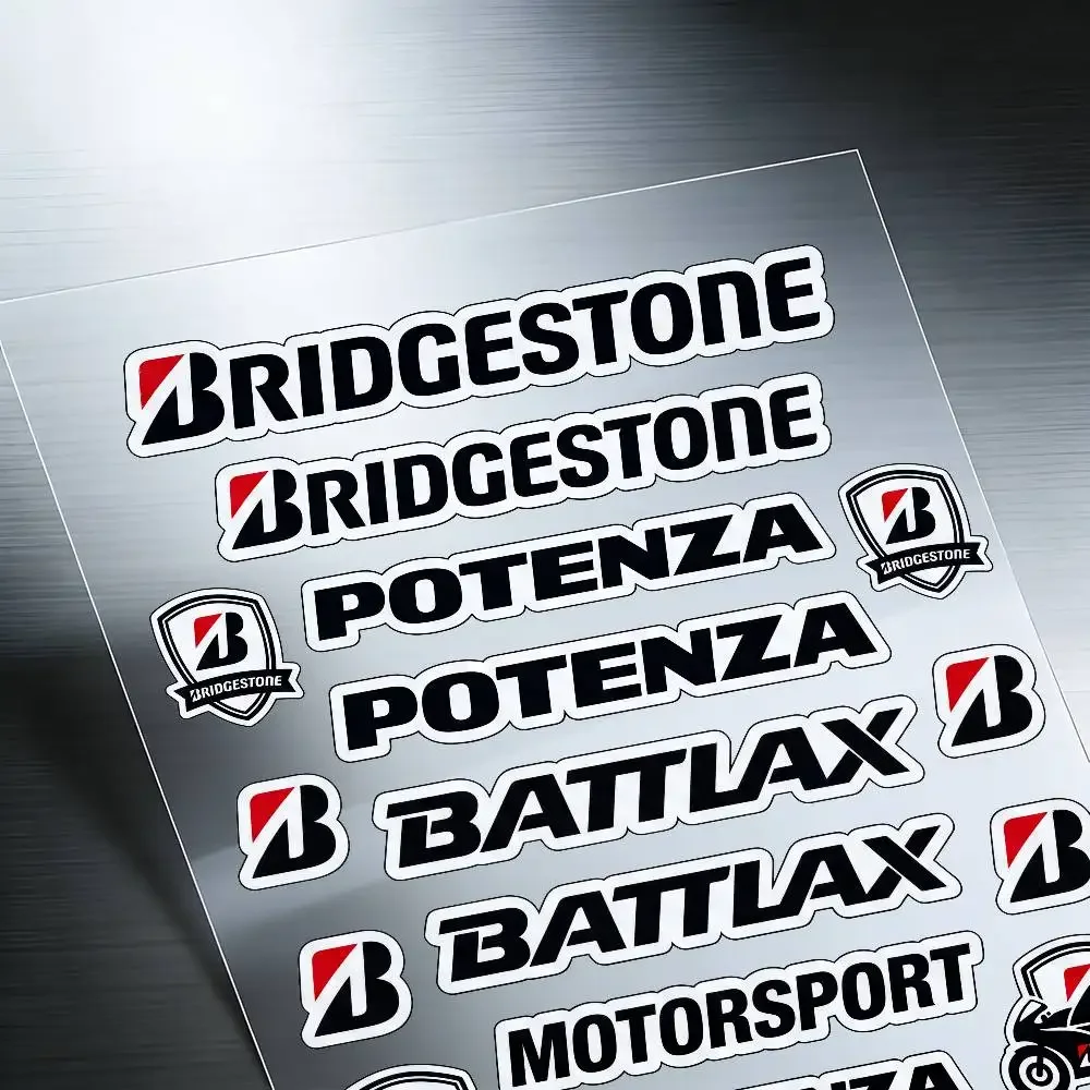 For Bridgestone Reflective Motorcycle Stickers Waterproof Vinyl Decals For Motorbike Helmet Fuel Tank Bike - view 5