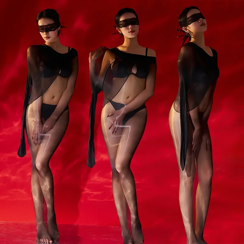 1040 إبرة الجوارب النفط لامعة جوارب النساء حجم كبير جوارب طويلة متعددة ارتداء أنماط الجوارب السيدات مكافحة هوك جوارب