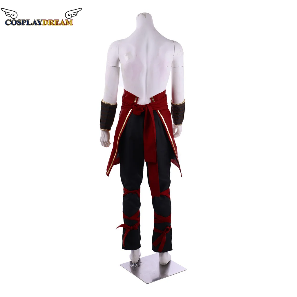 لعبة مورتال كومبات زي ليو كانغ التأثيري حلي السراويل الزي لعبة الكبار الرجال زي مورتال كومبات #4