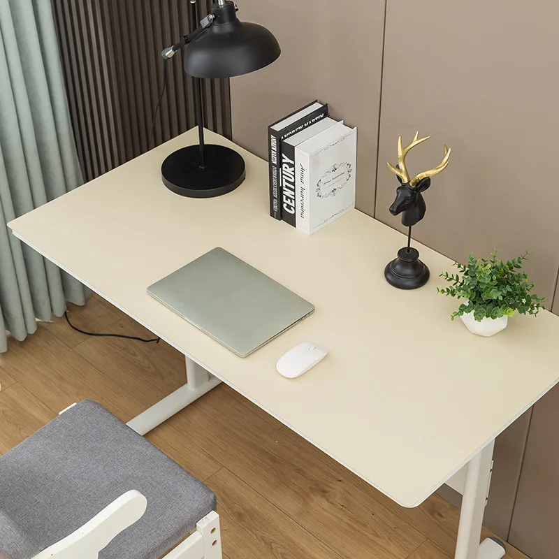 Solid Colour Desk Pu Cover Table Mat Tablecloth Waterproof Oil -proof Long Square -shaped Coffee Table Pu Leather Table Cloth