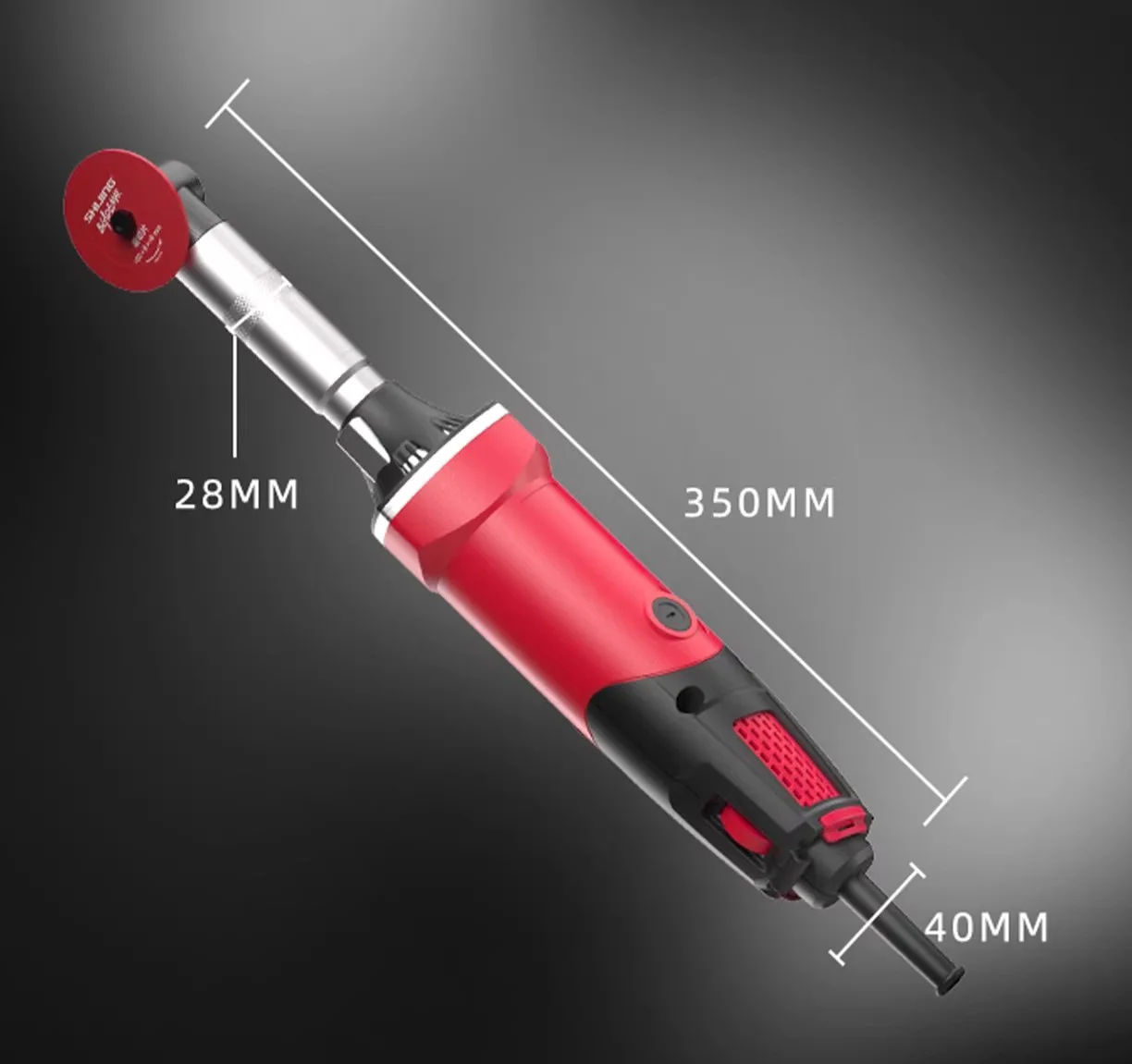 Industrial Mini Electric Angle Grinder Handheld 190W 6A Speed-adjustable Tile Cutting Polishing Sanding Corded Straight Trigger