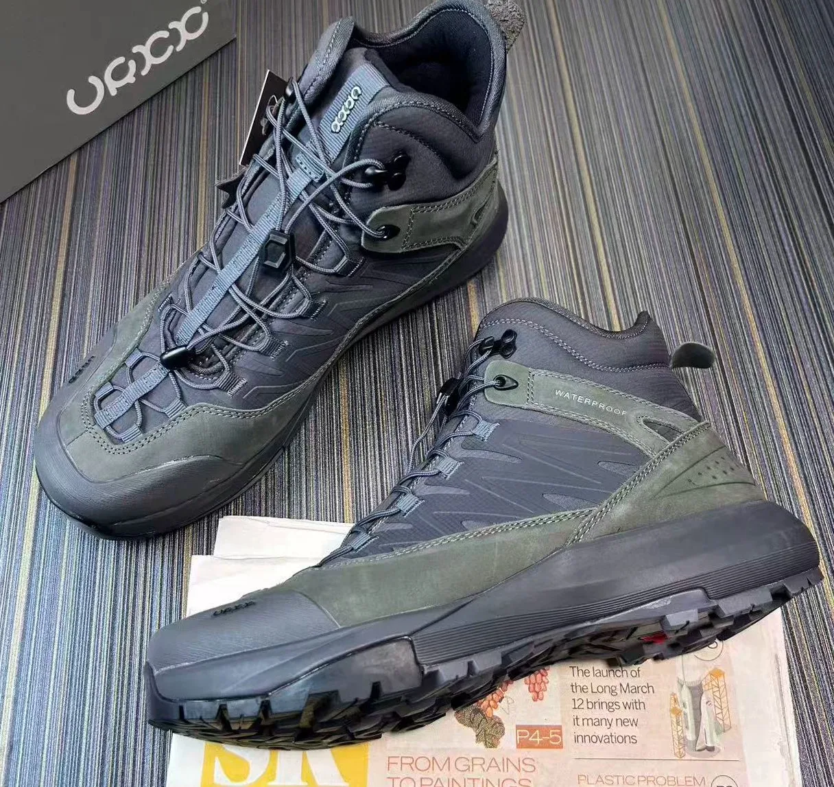High Top Hiking Leather Shoes  - Streetwear Brand Shoes 评论和价格