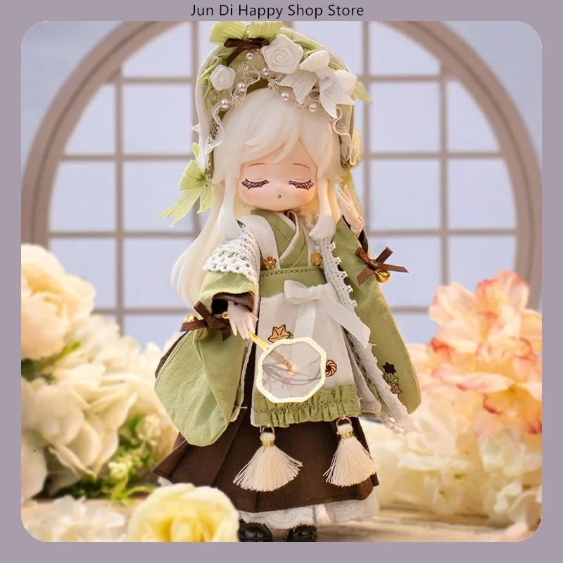 

COME4FREE 1/12 BJD Doll Clothes Dessert Series Matcha Dress Outfit Set for OB11 Doll Clothes