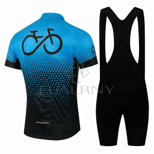 Imagen 2 del producto Equipo de BIKE, conjunto de Jersey de Ciclismo de verano, ropa de Ciclismo de entrenamiento deportivo, transpirable, mallot de manga corta para Hombre, Verano