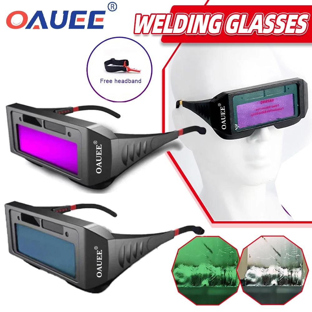 

Auto Darkening Welding Glasses Welding Helmets Anti-glare Argon Arc Automatic Light Change Goggles Welder Eye Protection Tools