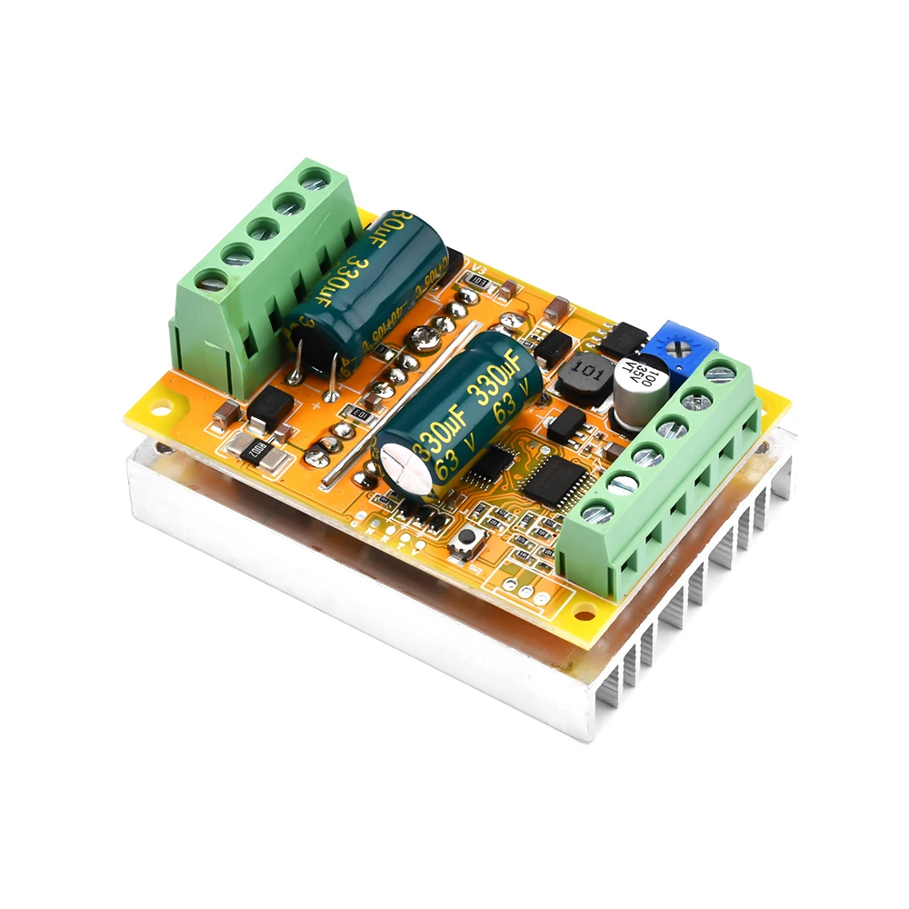 DC6.5-50V 380W BLDC Three Phase DC Brushless Motor Controller PWM Without Hall Sensor Hall Motor Control Driver Power Supply