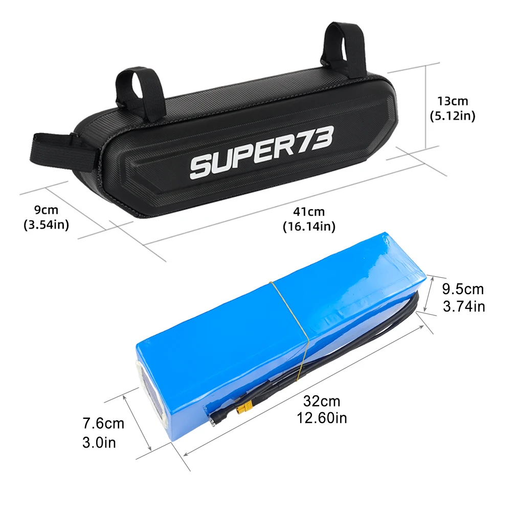 48V 52V Ebike Battery Pack 20Ah Triangle Battery Triangle With Hanging Bag Waterproof Battery for 750W 1000W Bafang motor akku