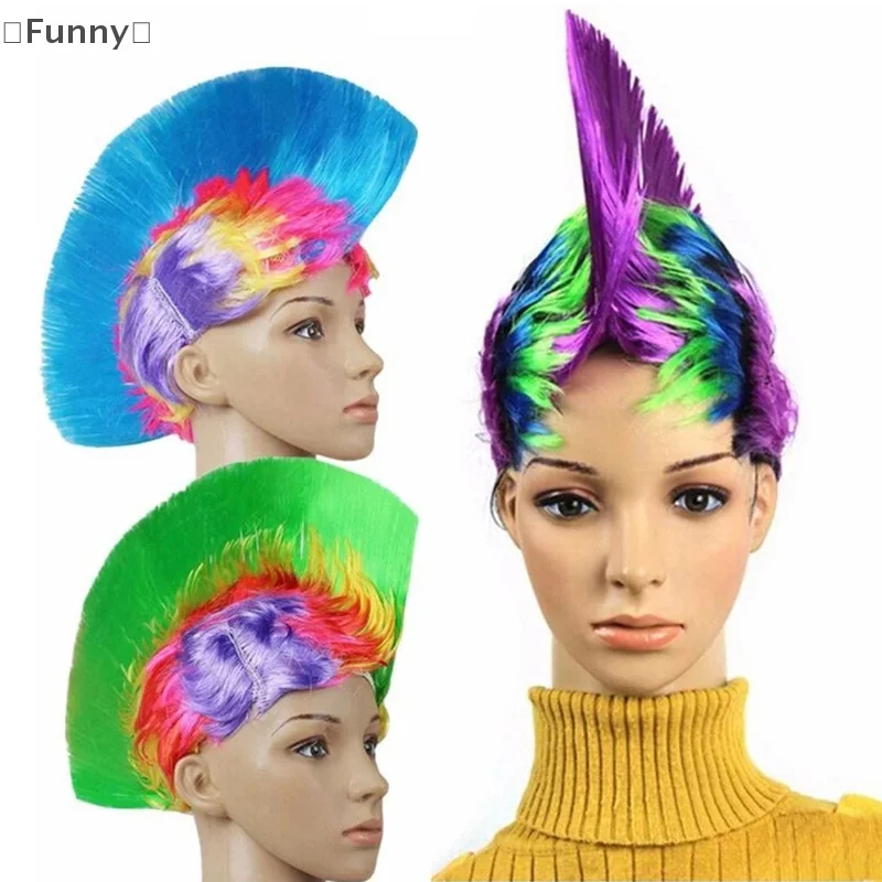 

Funny Cockscomb Wig Mardi Gras CarnivaL Party Hair Accessories Headdress Indigenous Primitive Headwear