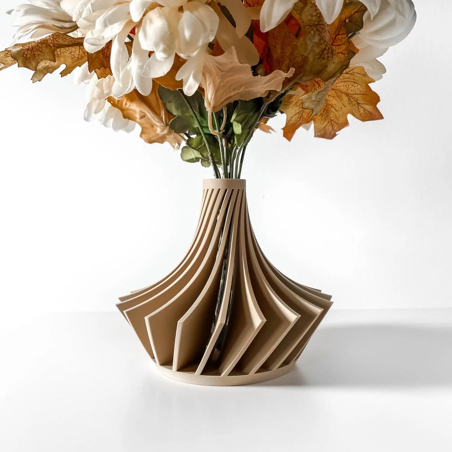 

3D Printed Creative Vase Modern Desktop Decoration Textured Vase Living Room or Office Table Decoration Home Decorations