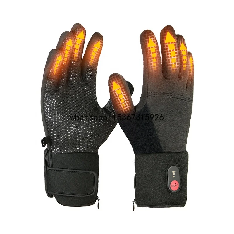 

Winter Gloves Outdoor Smart Heating Gloves Rechargeable Battery Electric Heated Gloves