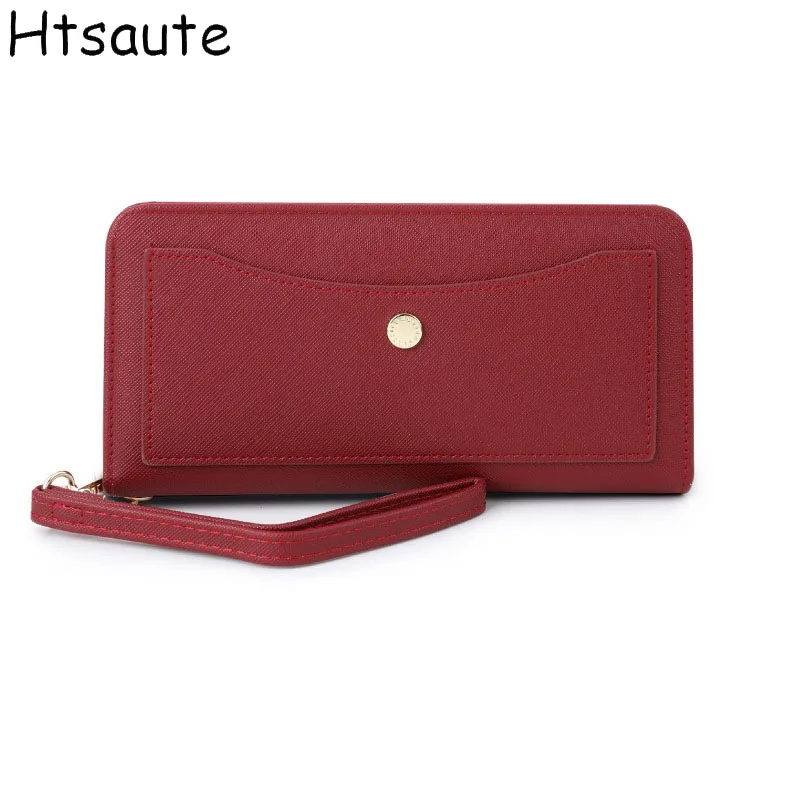

Women Wallets PU Leather Female Long Solid Color Wallet New Zipper Bag Multicolor Clutch Ladies Coin Purse Billetera Mujer