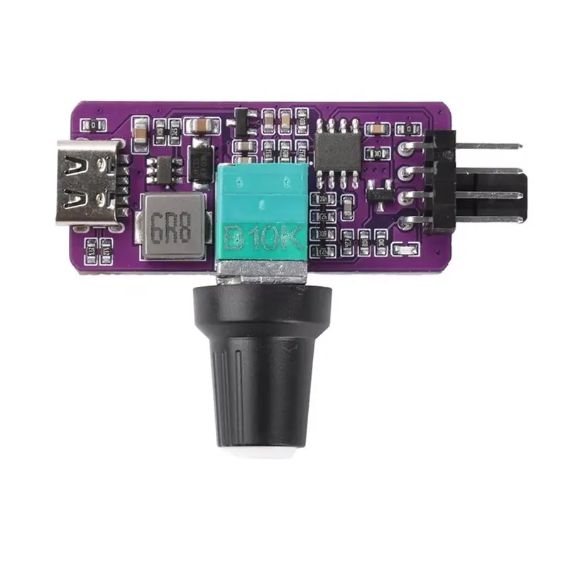 A96T PWM Speed Controller 4 Pin Mini B3 Fan Controller Wind Speed Regulation Switch Module Regulator Opposite Side