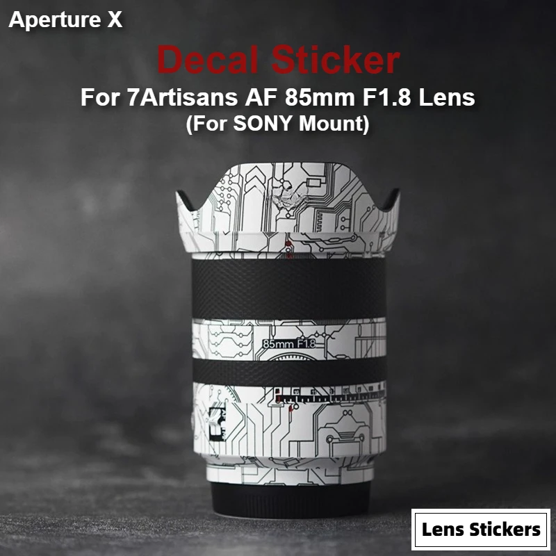 For 7Artisans AF 85mm F1.8 for SONY Mount Lens Sticker Protective Skin Decal Vinyl Wrap Film Anti-Scratch Protector Coat AF85