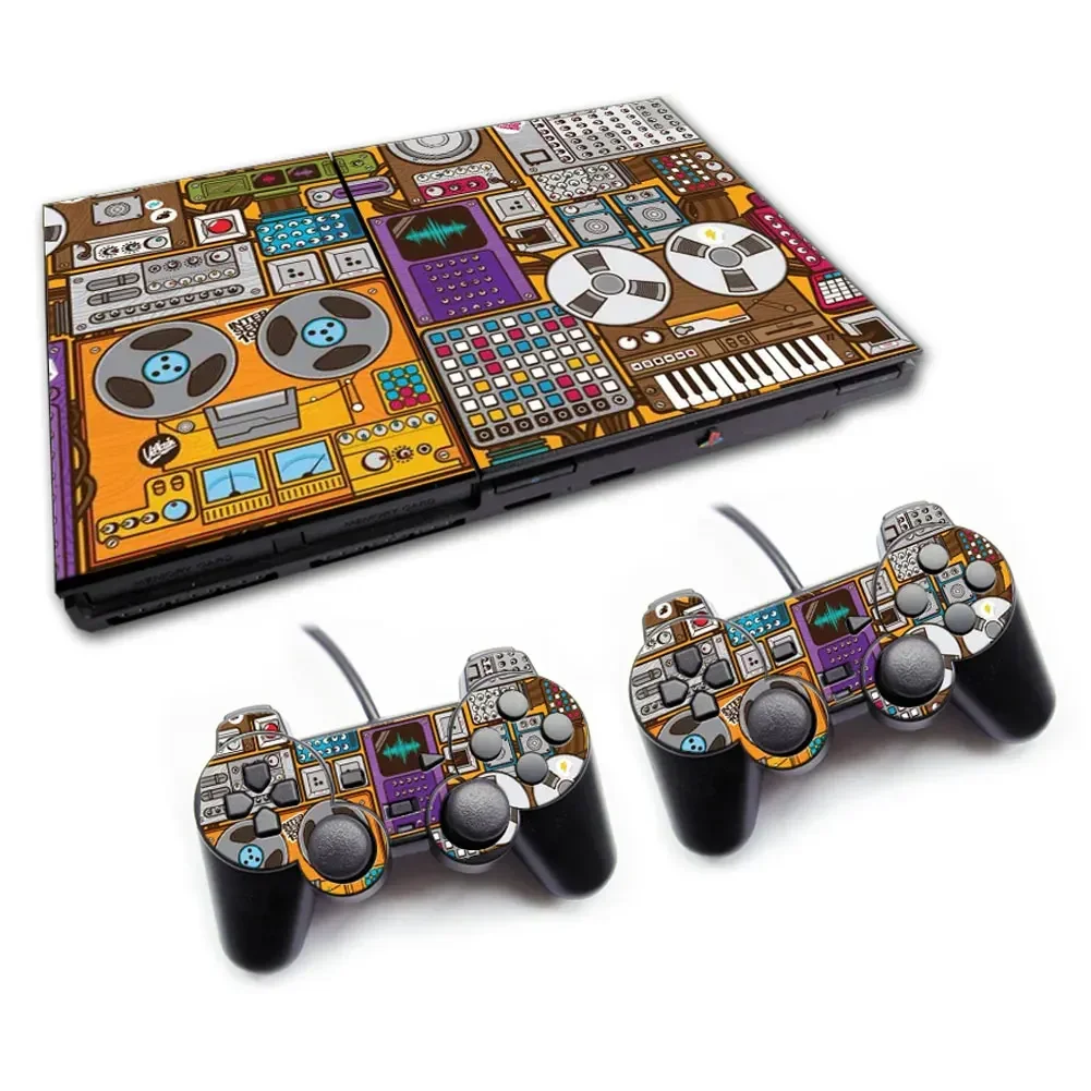 ملحقات ألعاب من الفينيل بتصميم جديد لملصق الجلد PS2 Slim 70000