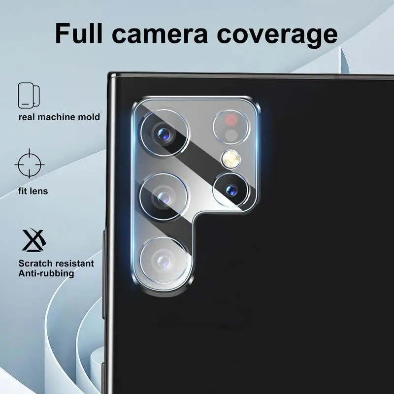 Som-Sungalaxy s22用の超音波カメラプロテクター,強化ガラス,カメラカバー,s22ウルトラ2022用スクリーンプロテクター