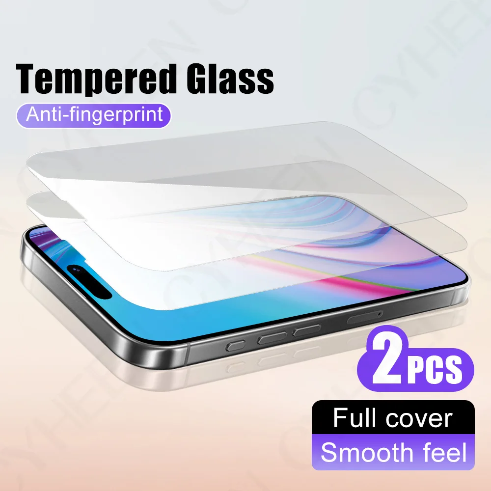 2 قطعة طبقة رقيقة واقية للهواتف الذكية الزجاجية آيفون 17 برو 16 زائد 15 برو ماكس واقي شاشة الهاتف 14 13 الزجاج المقسى 12 11 XS #1
