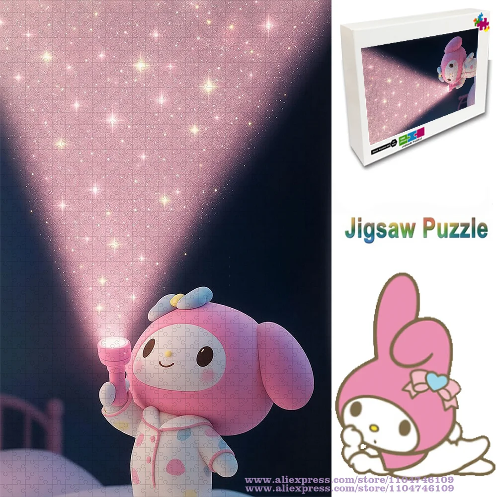 

Пазл Sanrio My Melody, 108/200/300/500/1000/1500 шт., интеллектуальные пазлы, лучший подарок на день рождения для девочек с уникальной коробкой