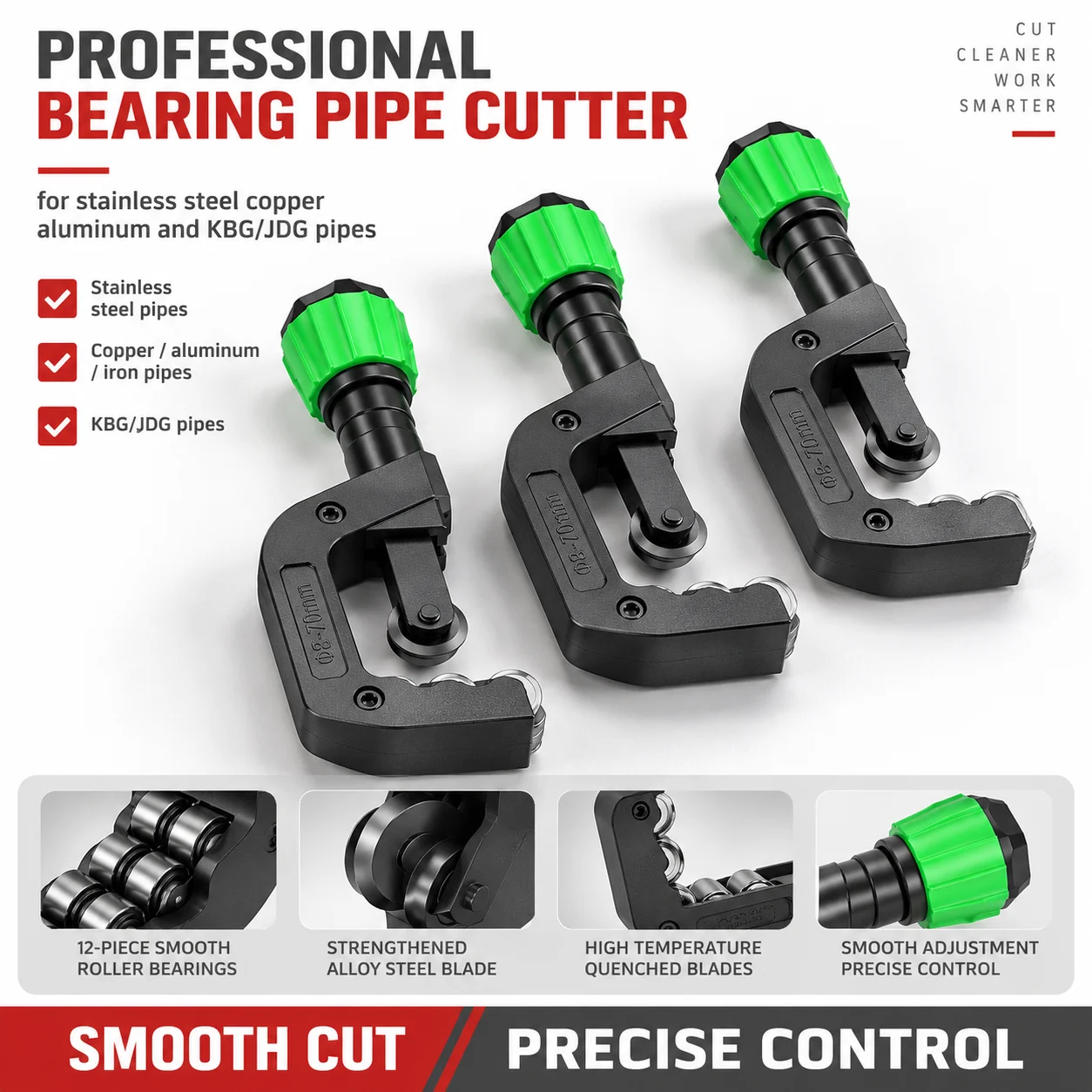 Multifunctional Manual Pipe Cutter Stainless Steel Special Tapered Center Cutting Tool for Copper Aluminum - Size Brush Cutter