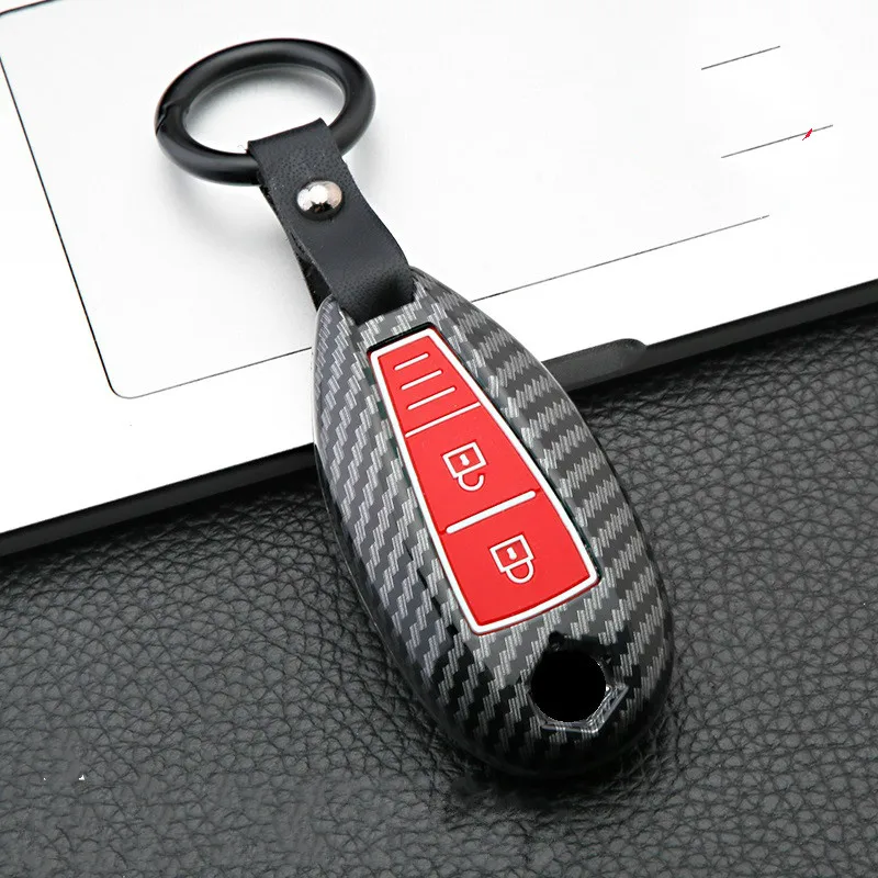 ألياف الكربون سيارة مفتاح بعيد غطاء لسوزوكي فيتارا سويفت Ignis Kizashi SX4 بالينو Ertiga الساموراي S-Cross اكسسوارات