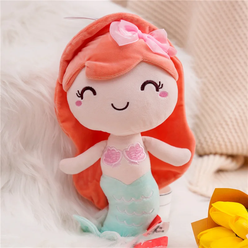 Hochwertige Stoffpuppe im Prinzessinnen-Stil, Meerjungfrau-Plüschpuppen, bestes Geschenk, Spielzeug für Kinder, Mädchen, Heimdekoration, Geburtstagsgeschenk für Kinder – Detail 3