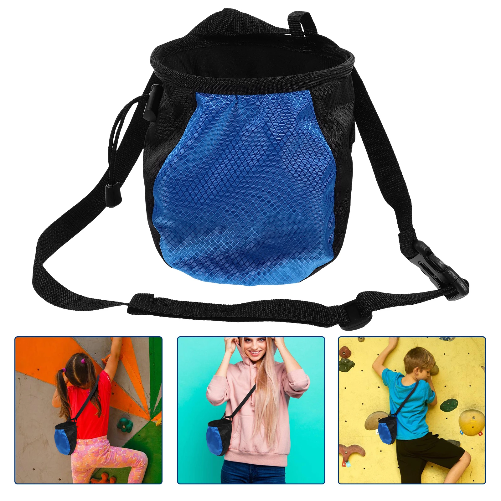 

Portable Climbing Chalk Bag Non Slip Powder Bag Adjustable Waist Belt Gymnastics Equipment chalk bag bucket waist pouch climbing