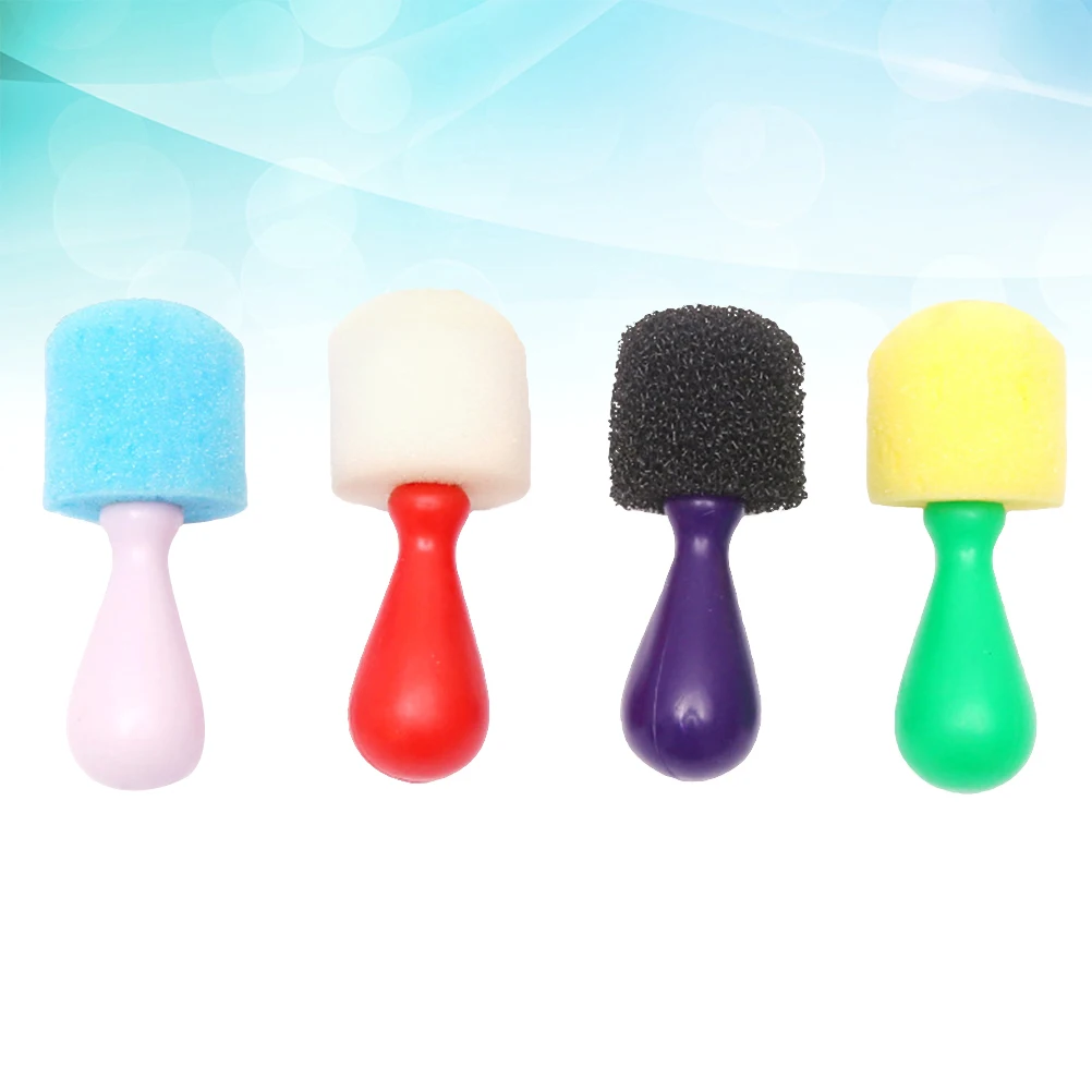 

4 Pcs Sponge Brush Graffiti Tool Seals Painting Tools Doodle for Puzzle