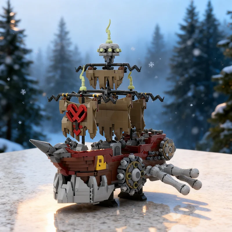 2483pcs MOC Pirate Ship Heartless Kingdom Hearts II Adventure Model Building Blocks Advanced Build Pack Premium Craft Toy Gift