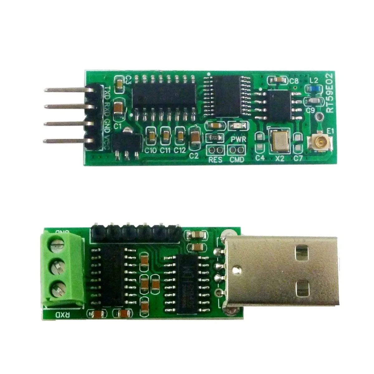 4PCS 2400-2525MHz RS232 Wireless Transceiver Module RF UART Board for Wifi ESP8266 NodeMCU PC Serial port COM Printers