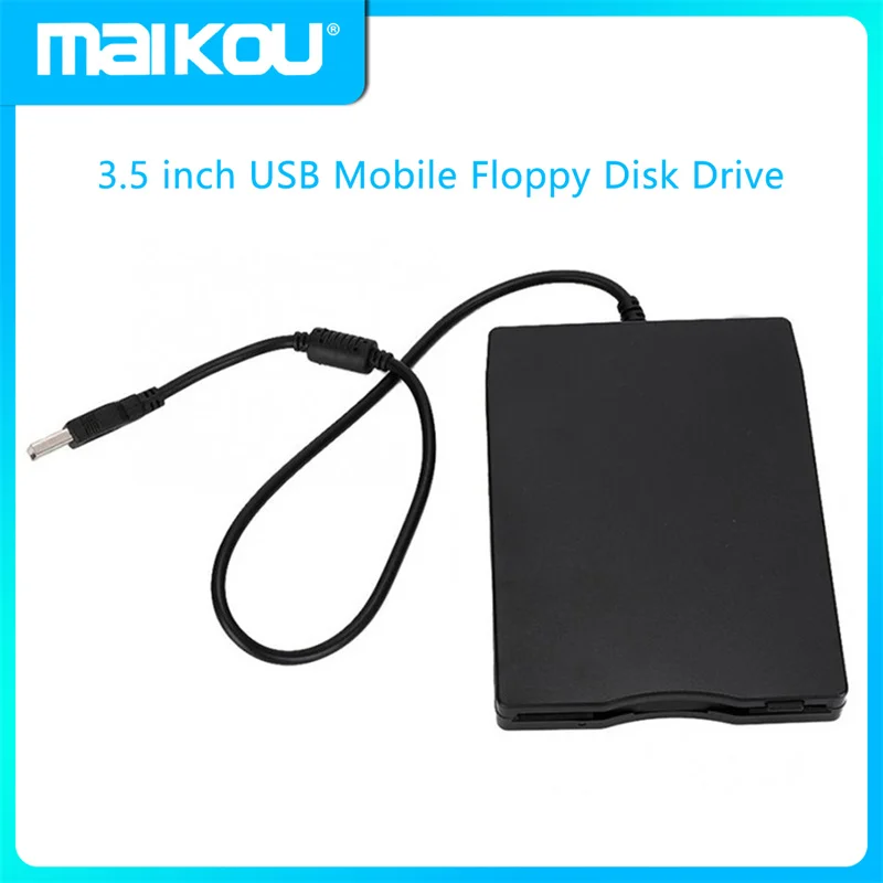 Portátil 3.5 polegadas USB Mobile Floppy Disk Drive 1.44MB Disquete Externo FDD para Notebook PC Notebook USB conexão plug-and-play