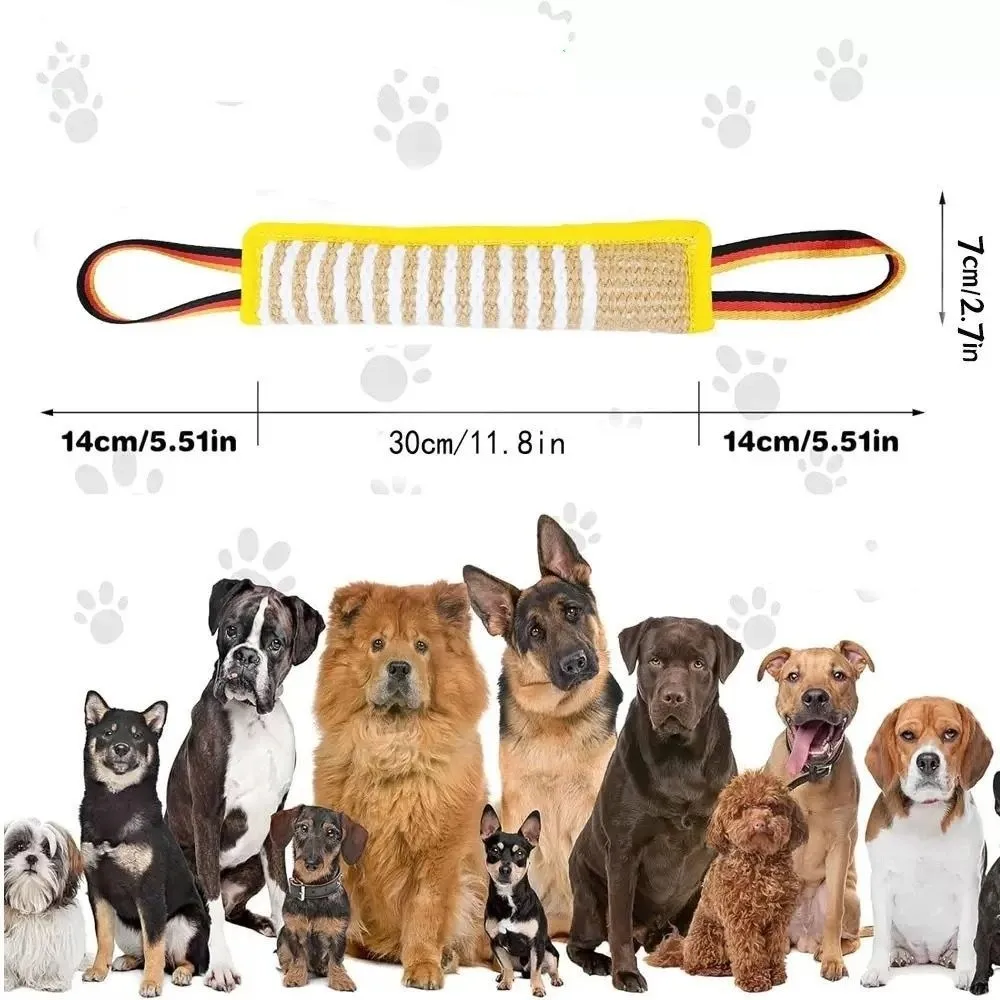 Puppy Chewing Toy Bite-resistant Dog Bite Pillow Interactive Rope Handles Dog Tug Toy Durable Pet Chew Sticks Teeth Grinding