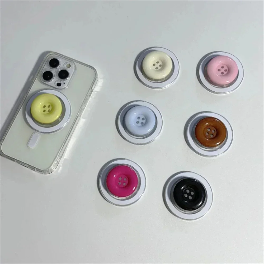 دعامة على شكل حرف T بمقبض مسطح ثلاثي الأبعاد لطيف، مناسبة لهاتف iPhone، تستخدم لحلقة دعم حامل سوار Magsafe