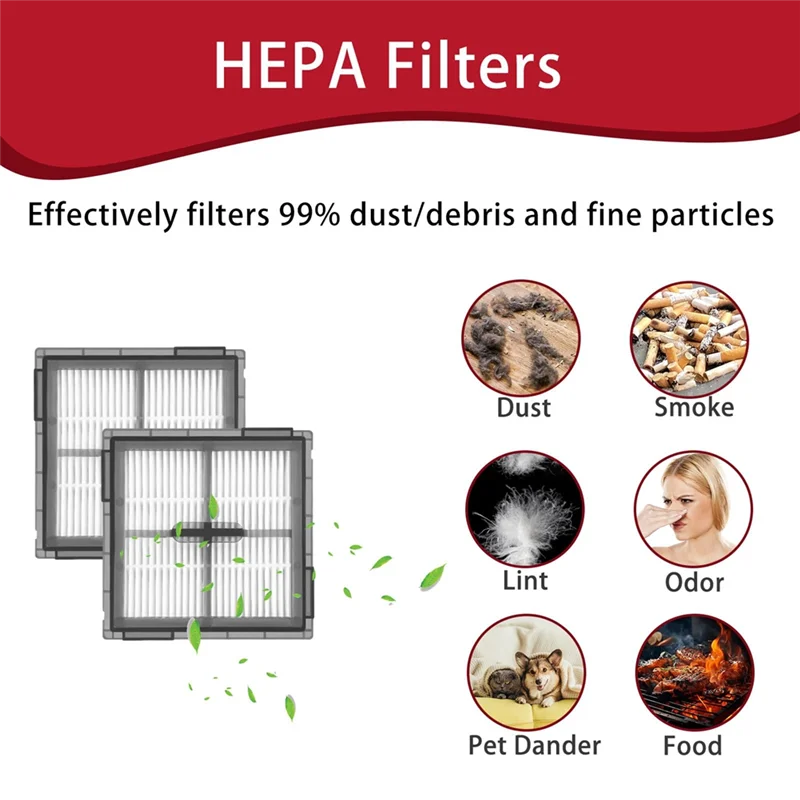 BAAO-Parti di ricambio per filtri a spazzola principale per Roborock Q10 S5/Q10 S5+ /Q10 X5/Q10 X5+ Kit di accessori per aspirapolvere robot