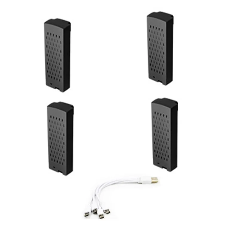 V666 Borstelloze Optische Stroom Afstandsbediening RC Drone Quadcopter Onderdelen Acessories 3.7V 1000MAH Batterij Propeller USB