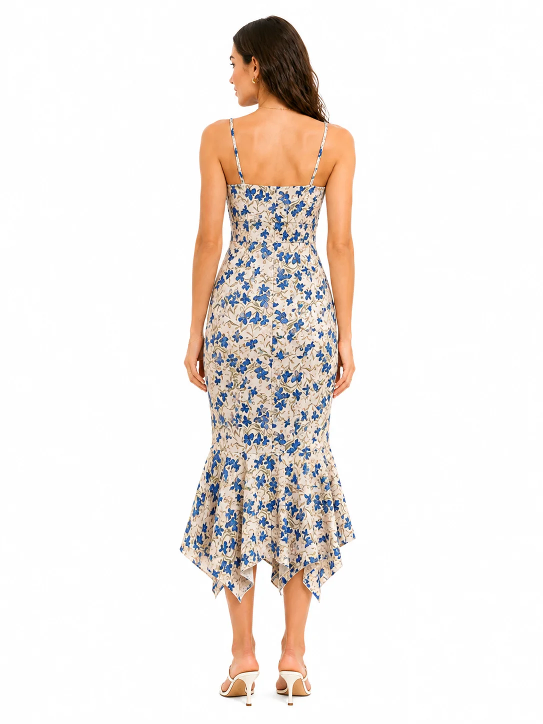 Vestido maxi con estampado flo - Sundress Midi Floral reseña y precio