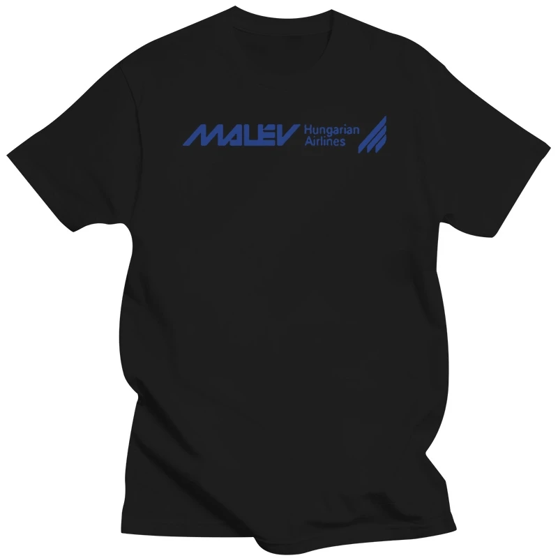 Malev Airways Shirt S Xxxl Logo Hungarian Airlines Pilot Aviation Jet T Shirts Short Sleeve Leisure Fashion Summer 033949