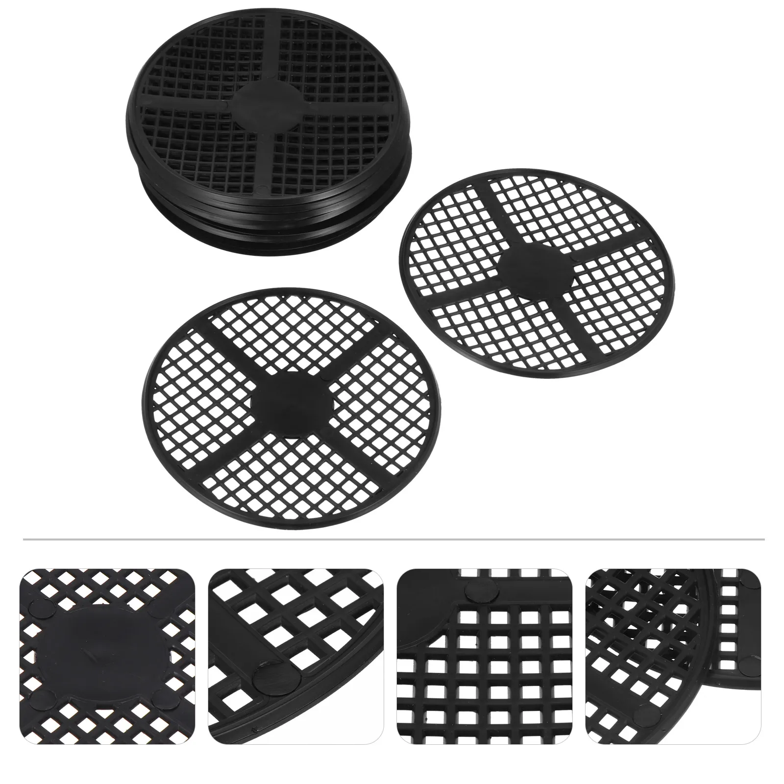 

Plastic Flower Pot Gasket Bonsai Pots Bottom Grid Mat Mesh Plant with Drainage Holes Pads Bottoms Gardening Breathable