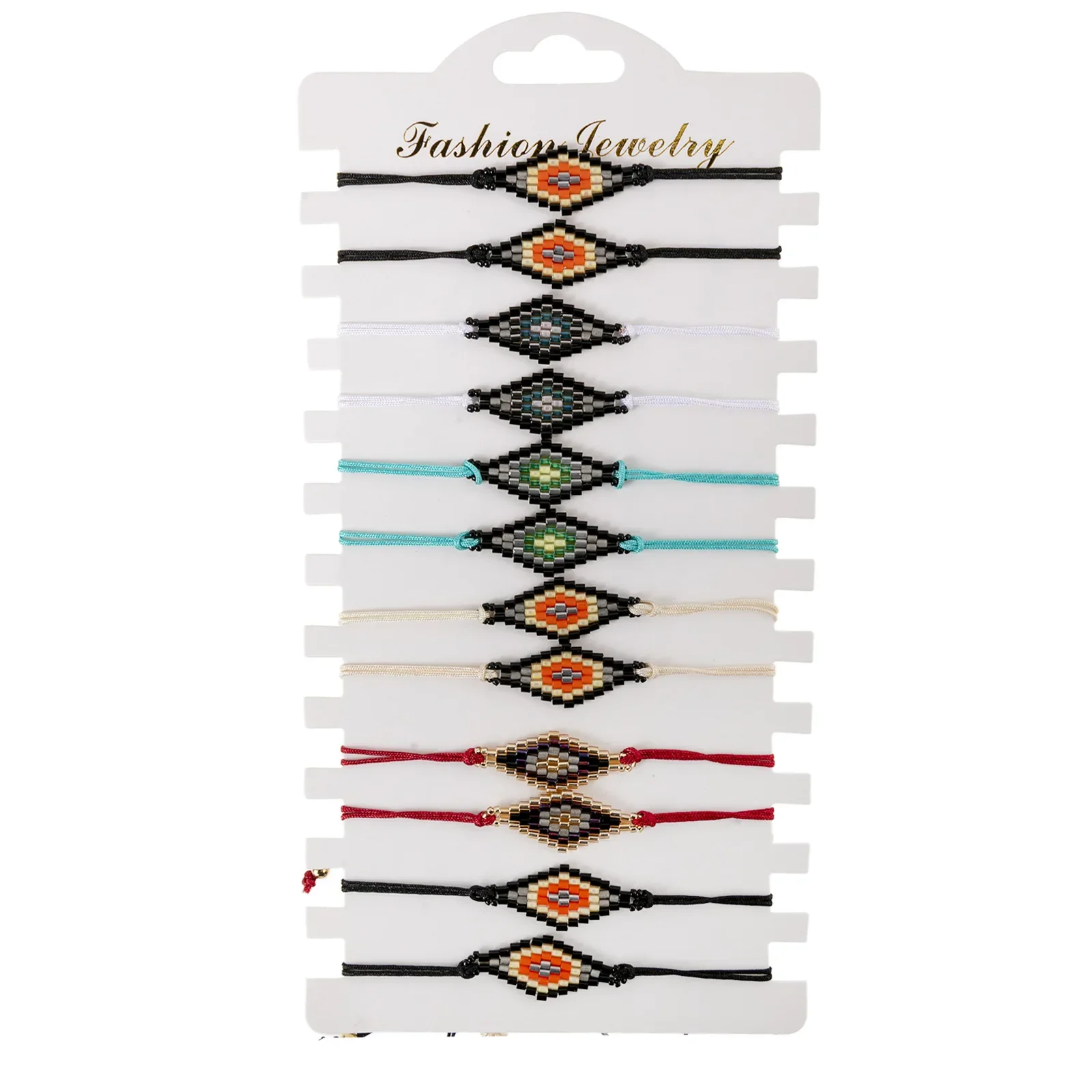 

Rice bead bracelet Geometry Arrow Design Originality Hand knitting Irregularity Fashion Bohemia Adjustable Beaded bracelet