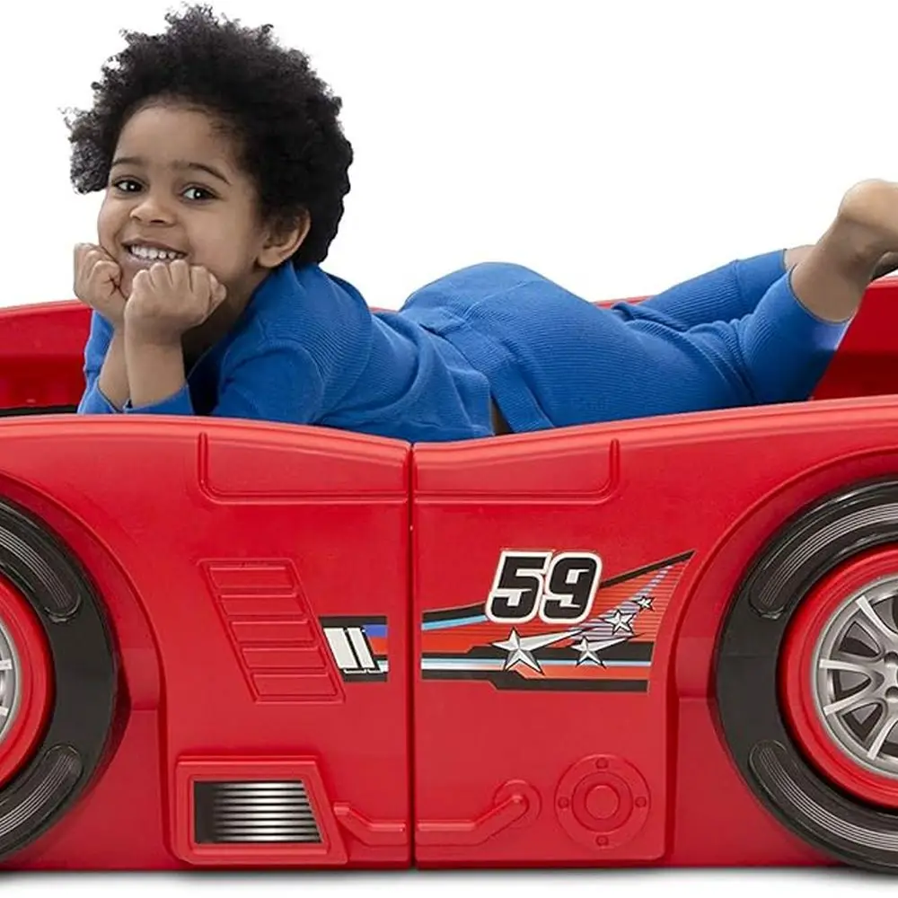طقم تحويل سرير مزدوج للأطفال الصغار من Red Grand Prix Racing #4