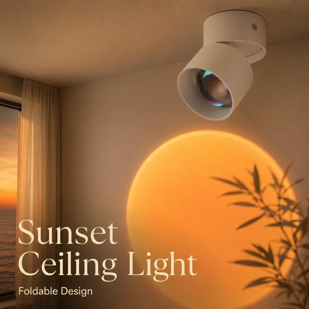 Sunset Ceiling Light Surface Mounted/Recessed Downlight Indoor Decor for Dining Room Home Fixtures COB Spotlight 110V 220V