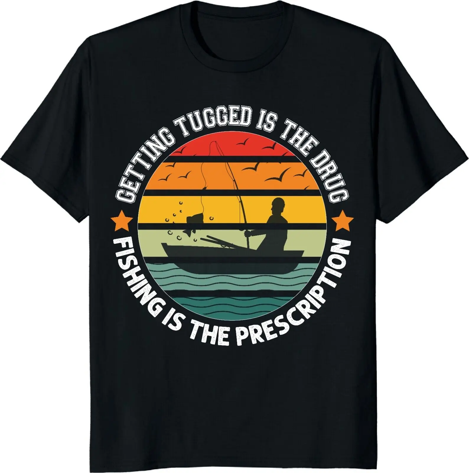 Funny Fishing Shirt Fishing is the prescription Fishing Lover Short-Sleeve