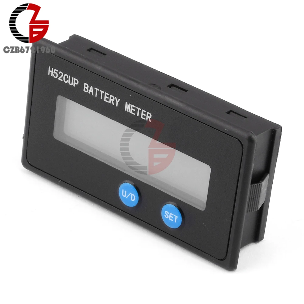 Imagem -06 - Indicador de Capacidade de Bateria Display Digital Voltímetro Testador de Bateria Mini Monitor de Nível de Carga de Bateria Medidor de Teste de Tensão Dc9-90v