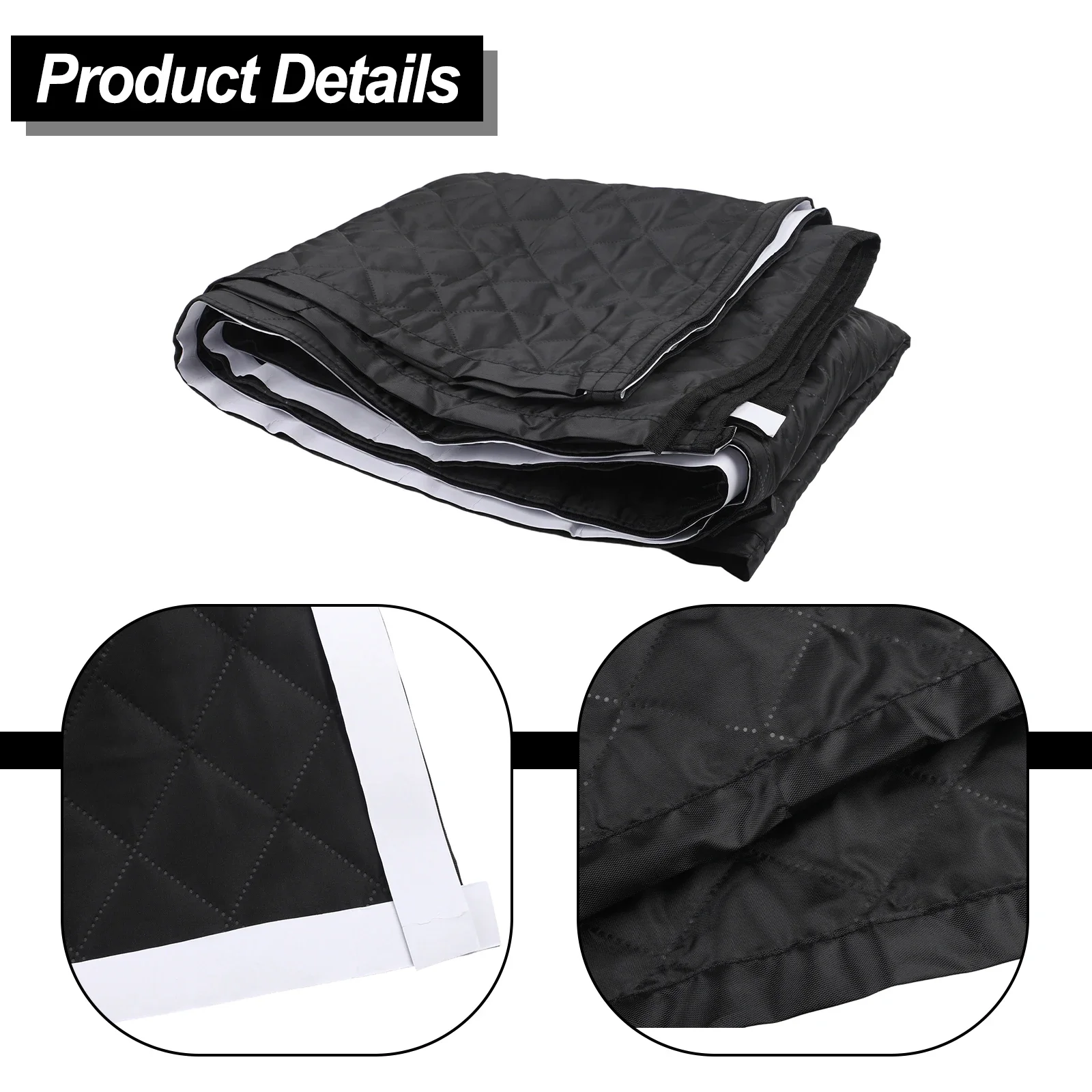133*180 Cm Camper Insulated Door Cover Moisture Barrier Insulated Door Curtain Hassle-Free Installation Magnetic Closure System