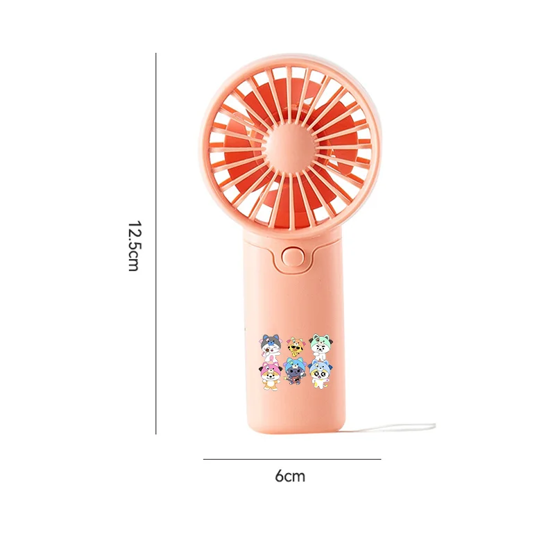 ENHYPEN Portable Fan Convenient Small Fan Summer Pocket Hand-held Fans Lightweight KPOP Men's Team Print Mini Fan Air Coolers - view 4