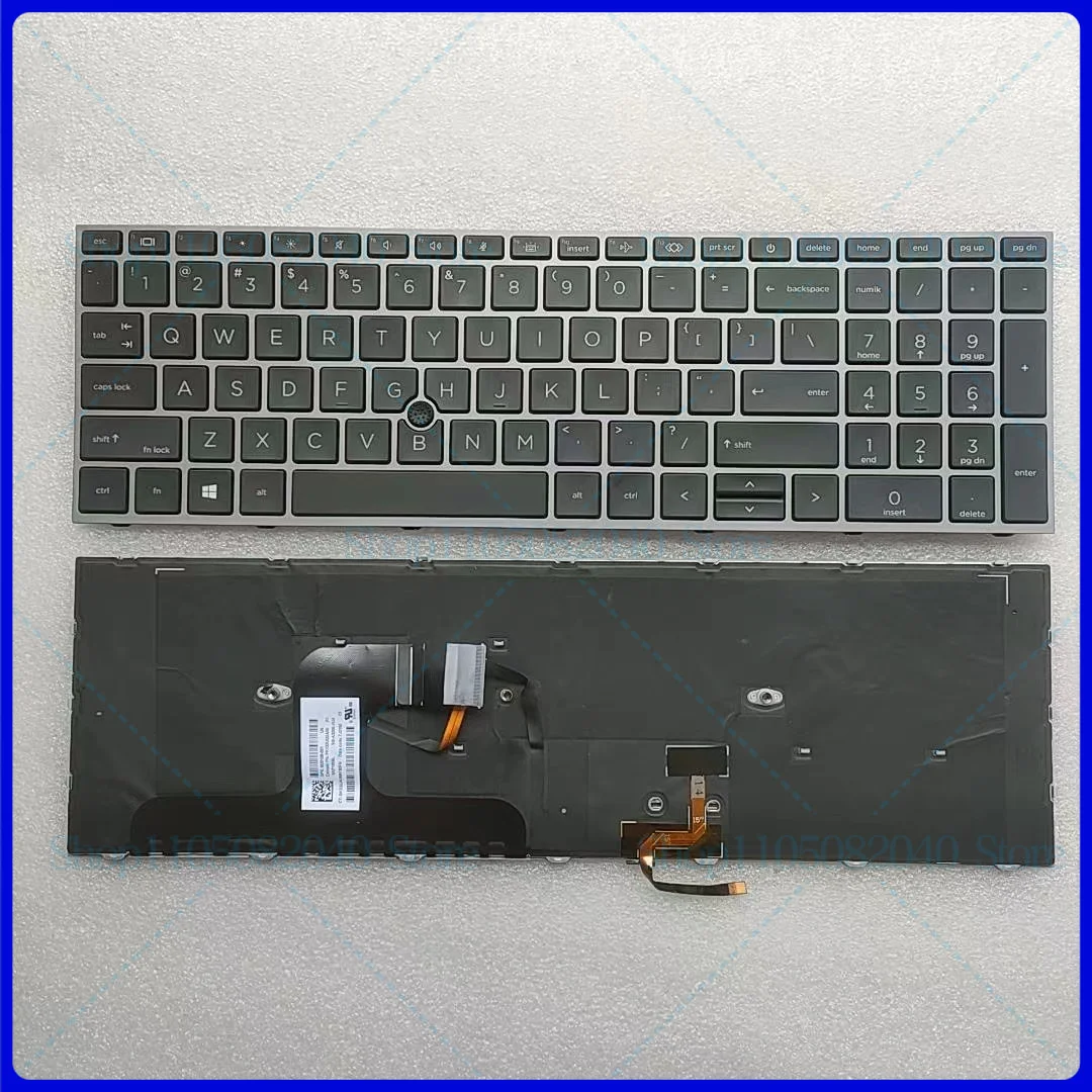 For HP ZBook Fury15 G7 G8 ZBook17 G7 G8 Backlit Rocker Keyboard