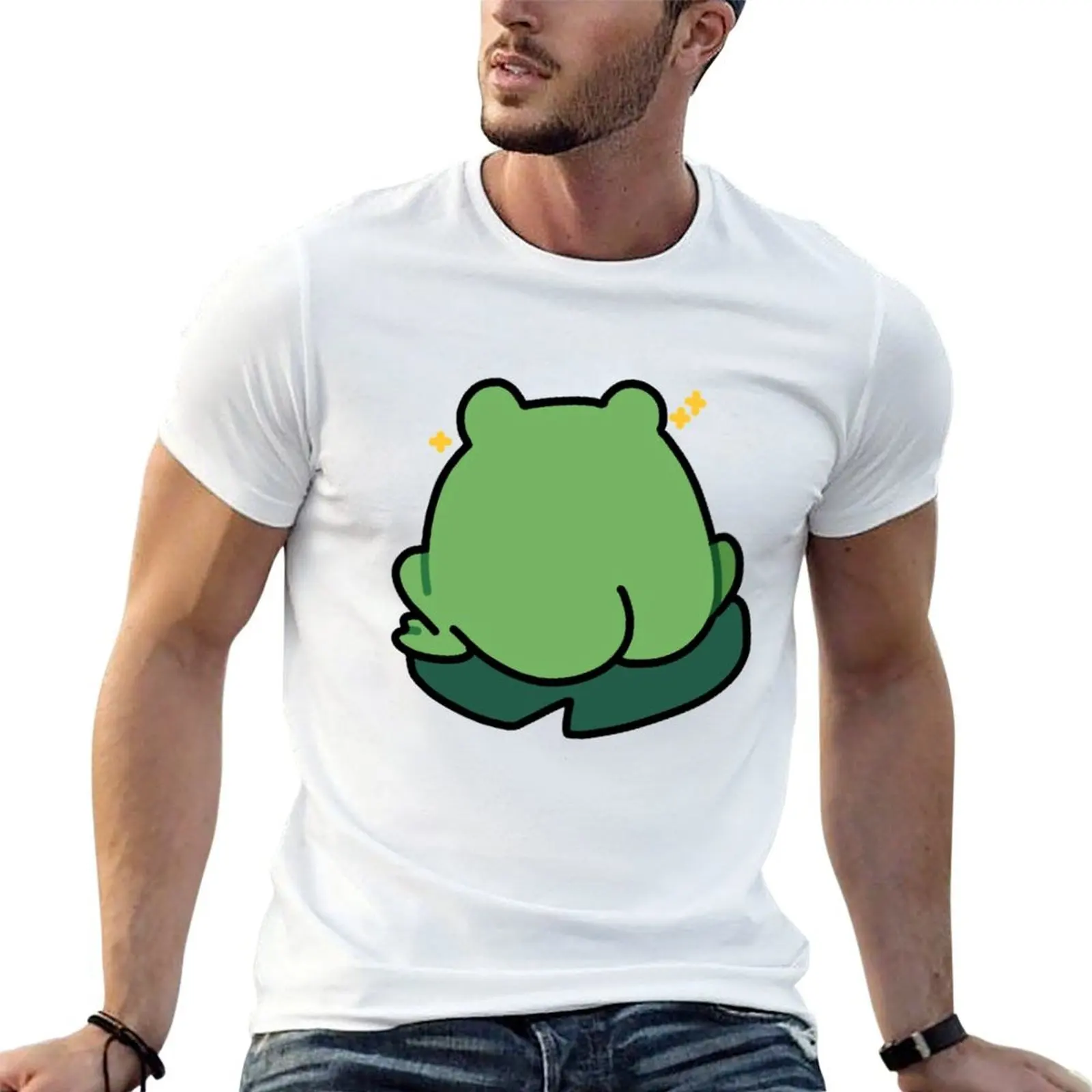thicc froggo butt T-Shirt Clothing graphic shirts heavyweight t shirts for men