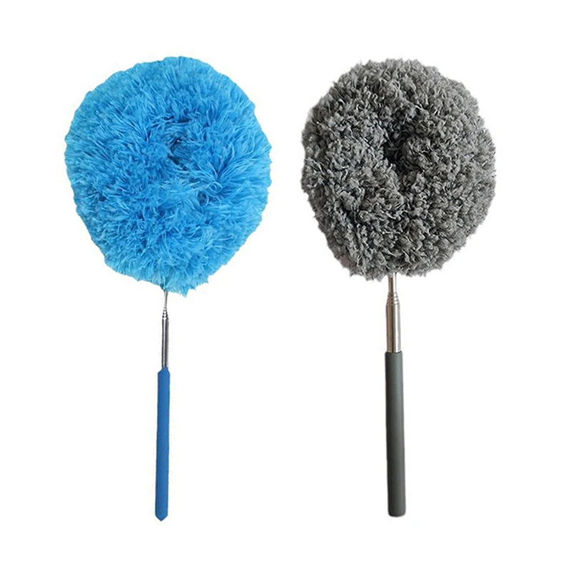 Effortless Home Cleaner, Dust-Locking Ceiling Fan Duster, 80cm Extensible, Long Handled Microfiber Brush