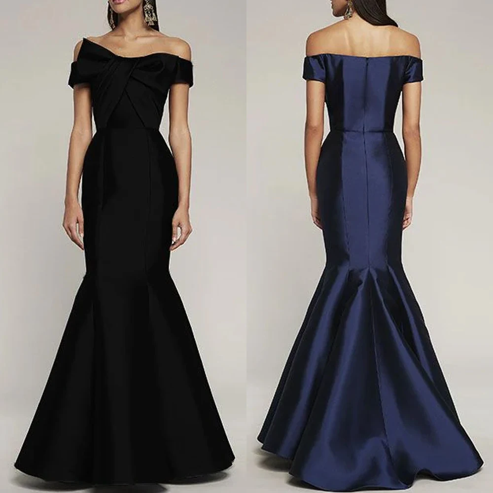 

Customized Elegant Off-The-Shoulder Dress A-Line Evening Dresses Occasion Formal Exquisite High Quality Prom Party Gowns Women