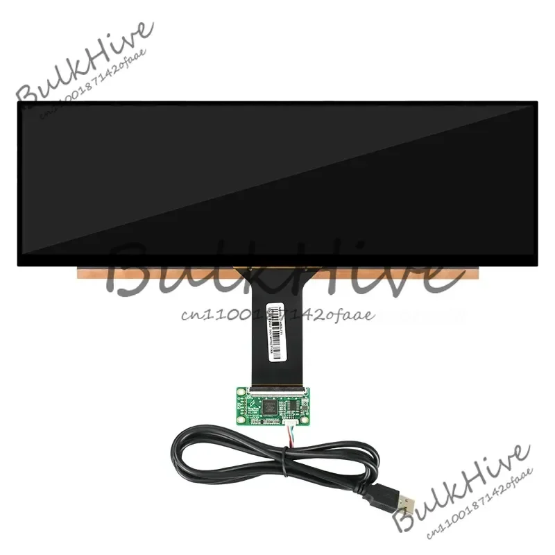 

14 Inch 3840x1100 Slim Stretched Bar LCD Display 4K ADS Screen NV140XTM-N52 eDP 30 Pins Type-C HDMI Audio Controller Board