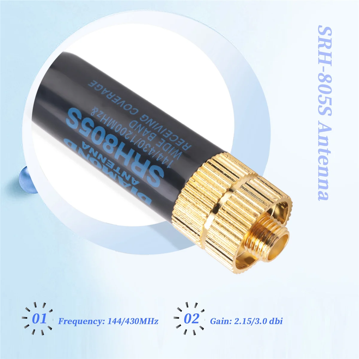 

【Горячая цена!】5 шт./лот двухдиапазонная UHF + VHF SRH805S SMA женская антенна для uv-5r -888s uv-82 UV-5RA uv-5re TK3107 2107 10 Вт 144/430 МГц